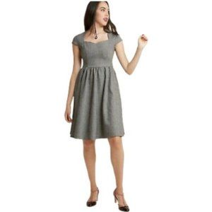 NWT ModCloth Banned Apparel Dancing Days Bold Me Over Herringbone Dress 3XL
